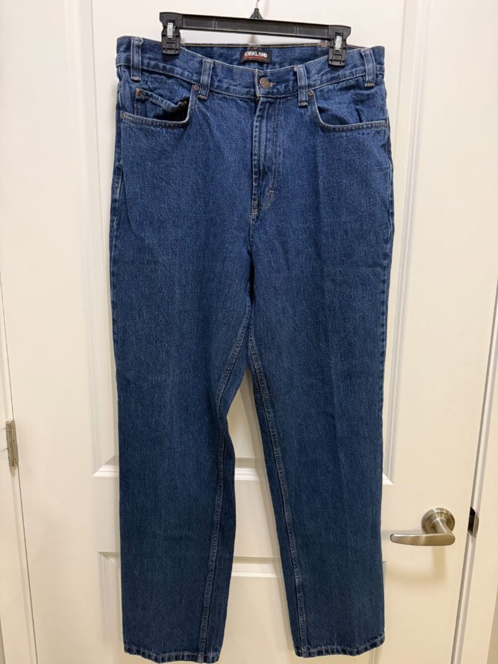 Kirkland Signature Men's Blue Straight Leg Denim Jeans‎ Sz 34x34